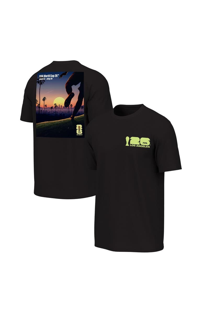 Outerstuff Men's Outerstuff Black 2026 FIFA World Cup Los Angeles Host City Poster Graphic T-Shirt, Main, color, Black