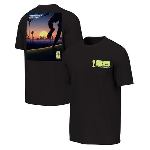 Men's Outerstuff Black 2026 FIFA World Cup Los Angeles Host City Poster Graphic T-Shirt