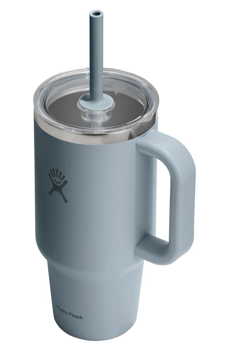 Hydro Flask 32-Ounce Clear Lid Travel Tumbler, Alternate, color, Shale Gray