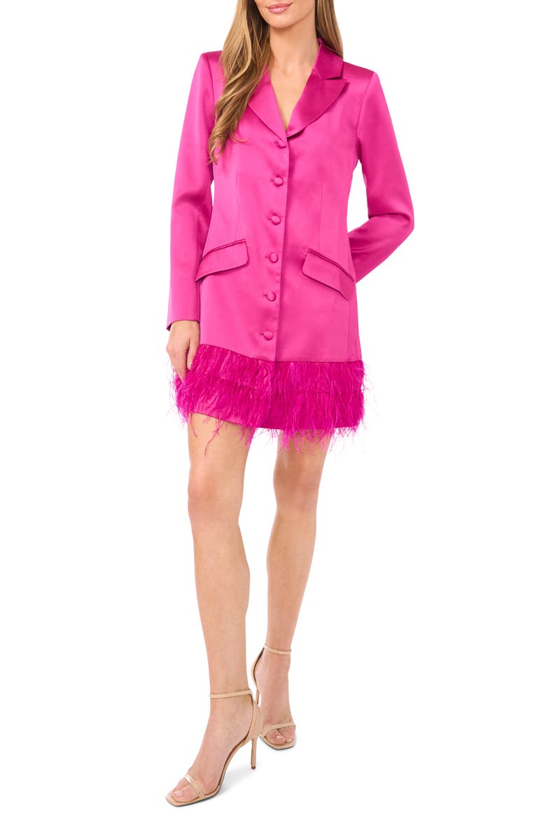 satin blazer mini dress NOELIA Satin Blazer Mini Dress With Embellished Corset In Emerald Gree