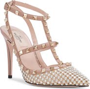 Valentino Garavani Rockstud Crystal T-Strap Pump