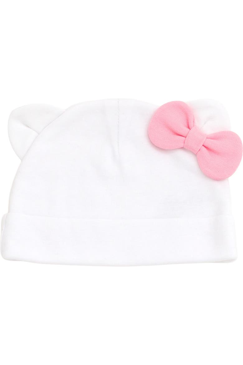 2-Piece Bodysuit and Hat Set, Alternate, color, Hello Kitty White