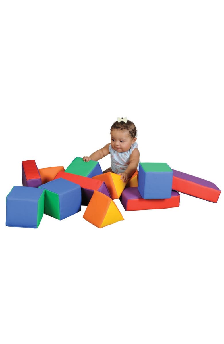 Kaplan Early Learning Company Primary Soft Shapes - 12 Pieces, Alternate, color, Multicolor