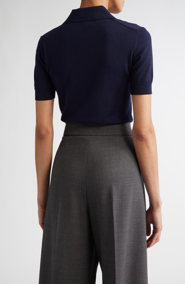 Carolina Herrera Silk & Cotton Polo, Alternate, color, 