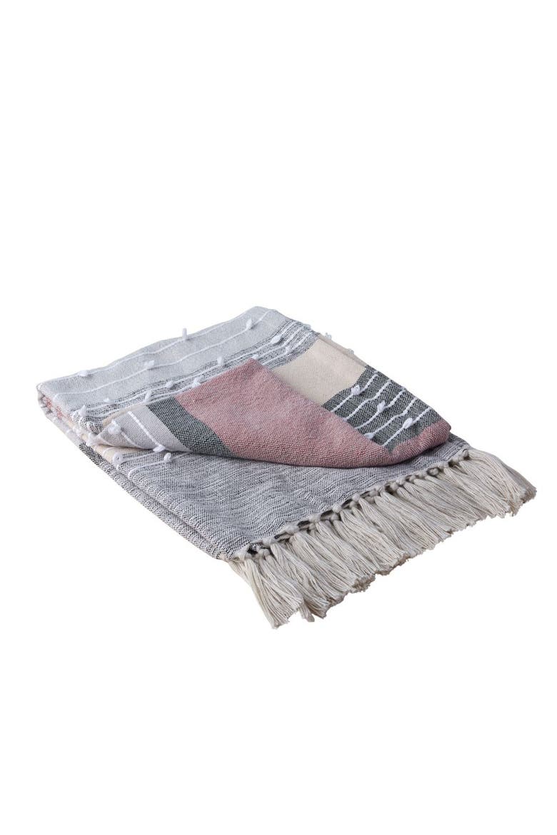 Baso Recycled Throw, Main, color, Grey