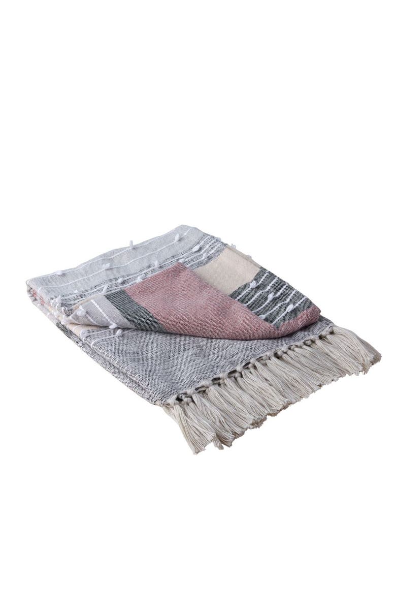 Be Home Baso Recycled Throw, Main, color, Grey
