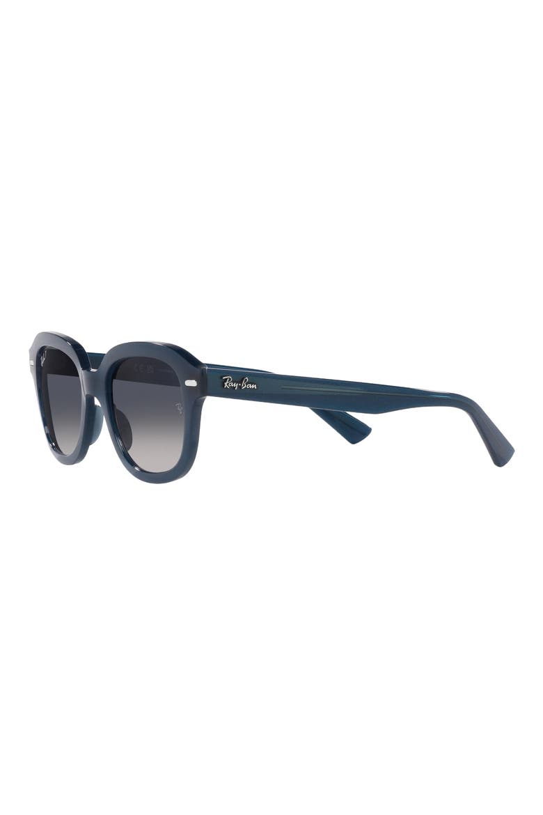 Erik 51mm Gradient Polarized Square Sunglasses, Alternate, color, DARK BLUE