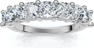 Bliss Diamond 1 3/8Ct Cushion Cut Seven Stone Wedding Ring 14k Gold Lab Grown