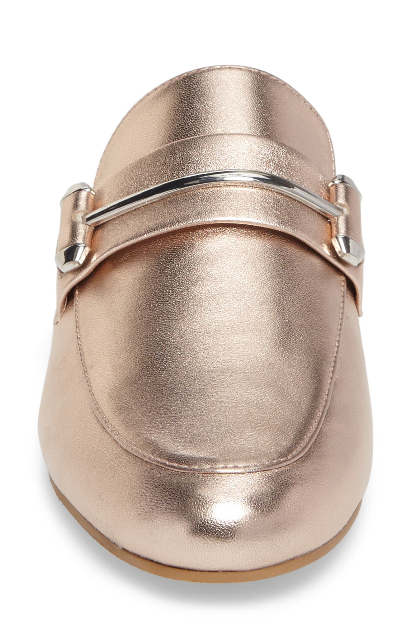 Kera Flat Loafer Mule, Alternate, color, ROSE GOLD