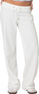 EDIKTED Quinn Cotton Blend Straight Leg Sweatpants