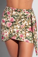 TA3 Faux Wrap Mini Cover-Up Skirt