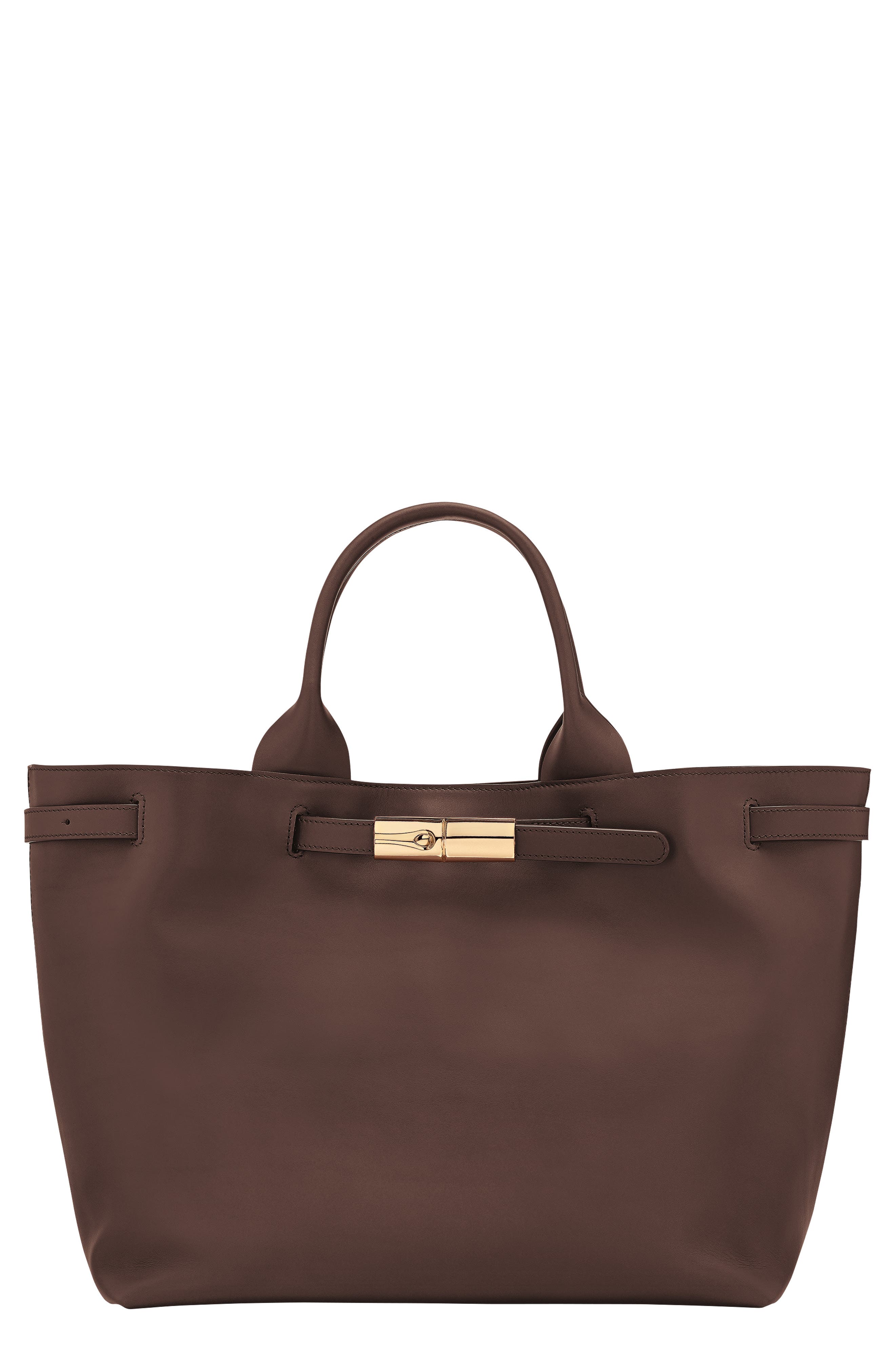 Longchamp Le Roseau Smart Leather Tote, Main, color, Mocha