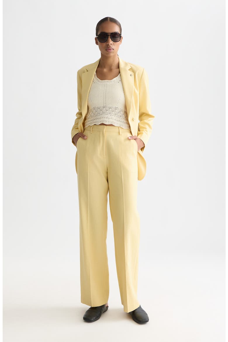 Edie High Waist Wide Leg Pants, Alternate, color, PARSNIP
