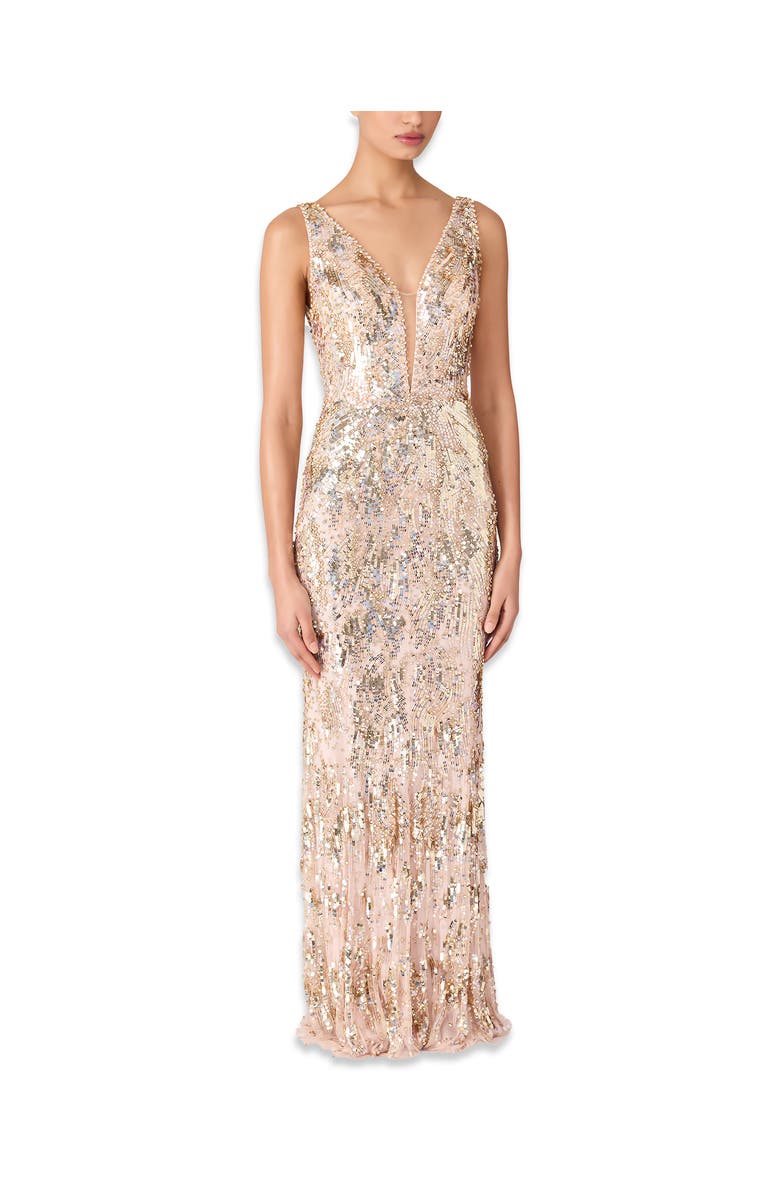 Jenny Packham Marion Maxi Dress, Alternate, color, Sugar