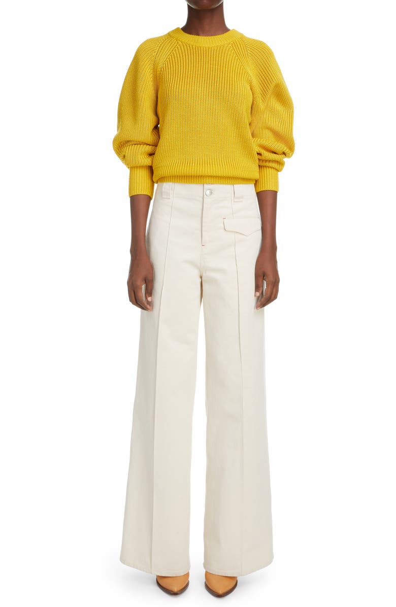 Isabel Marant Heona Stretch Merino Wool Blend Sweater, Alternate, color,