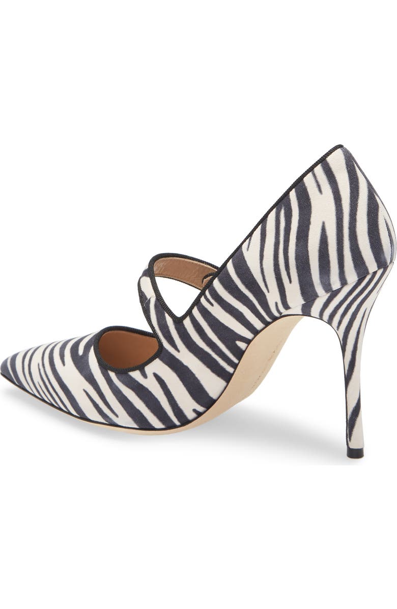 Manolo Blahnik Campari Pointed Toe Mary Jane Pump, Alternate, color,