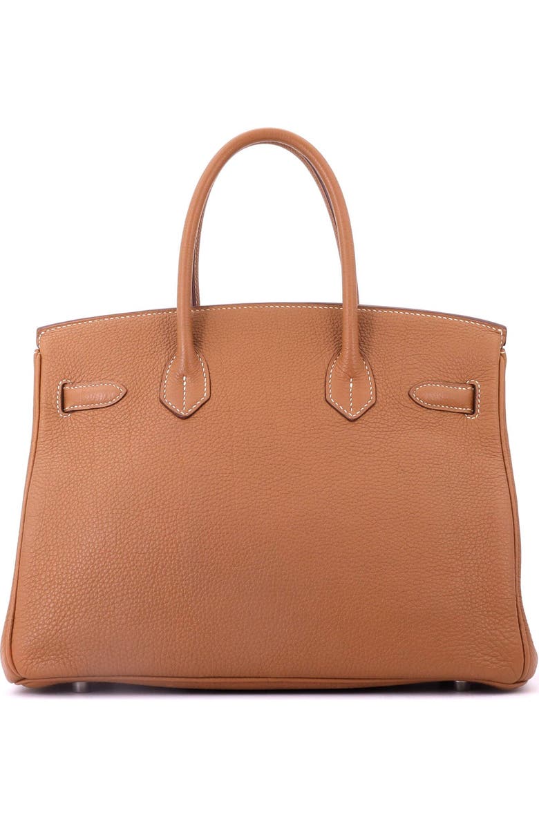 Pre-Owned Hermes Birkin Handbag Brown Togo with Palladium Hardware 30, Alternate, color, Gold