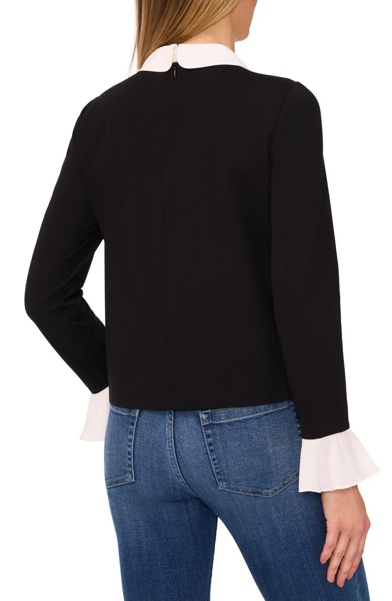 CeCe Embellished Layered Look Sweater, Alternate, color,