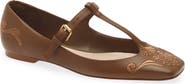 FARM Rio Rechillieu T-Strap Leather Flat