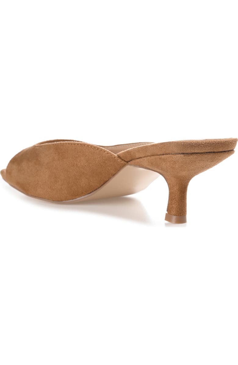 Journee Collection Larna Kitten Heel Mule - Wide Width, Alternate, color, Tan