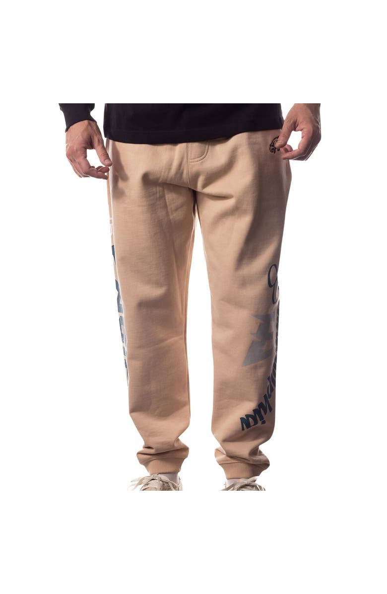 THE WILD COLLECTIVE Unisex The Wild Collective Cream Philadelphia Eagles Heavy Block Graphic Jogger Pants, Main, color, Cream