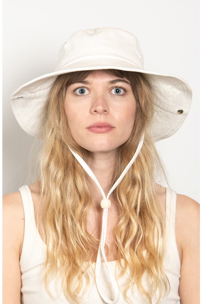 Twill Bucket Hat, Alternate, color, WHITE