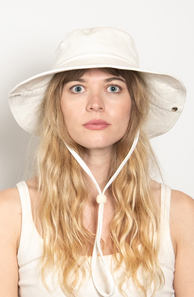 Wyeth Twill Bucket Hat, Alternate, color, White