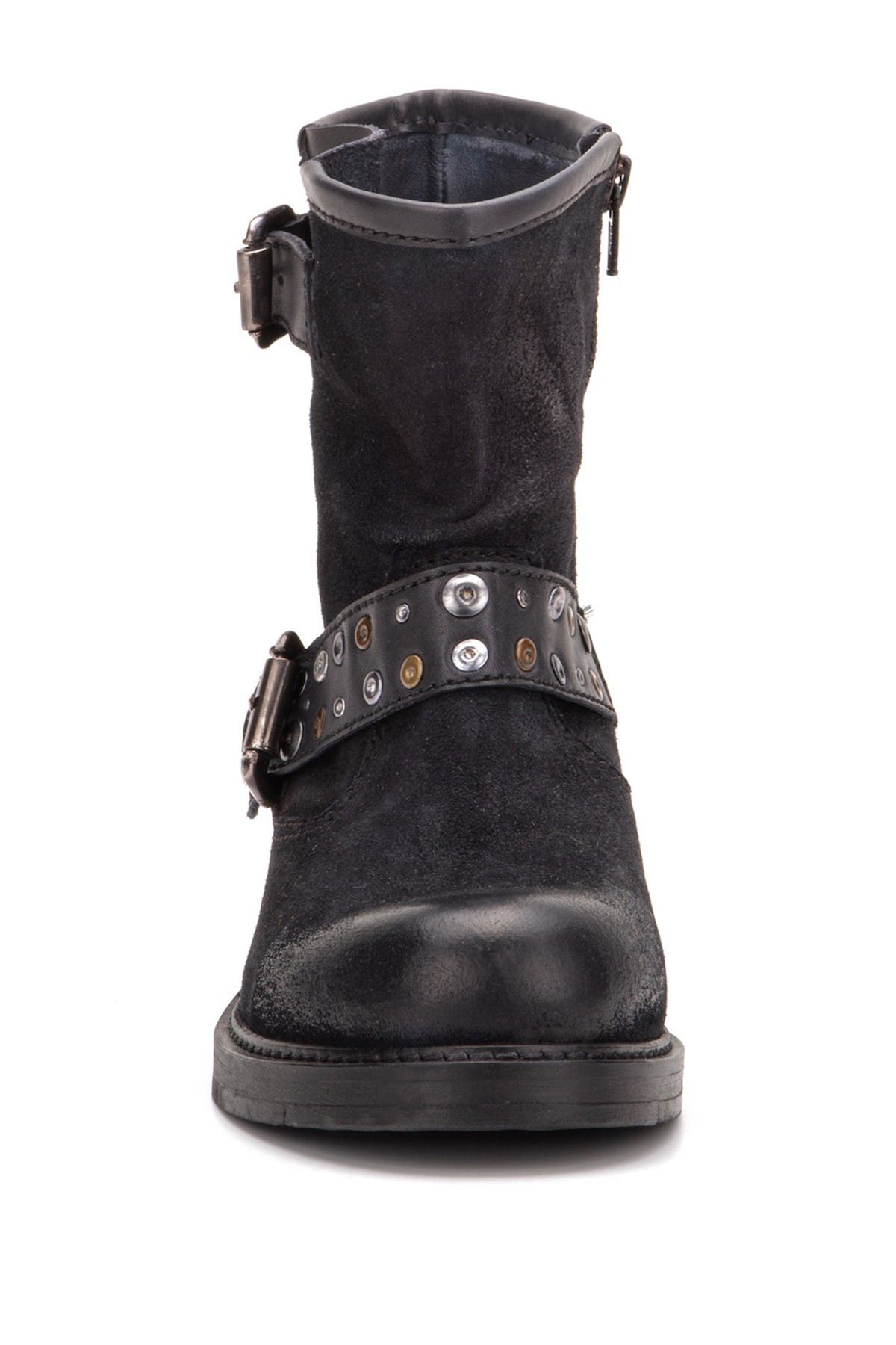 VINTAGE FOUNDRY Miriam Studded Leather Boot, Alternate, color, Black