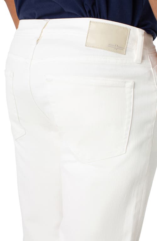 Liverpool Kingston Modern Straight Leg Jeans In White