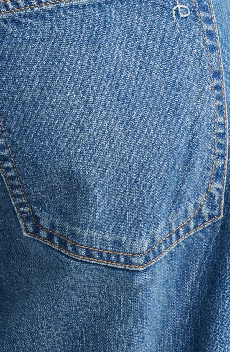 rag & bone Featherweight Saige Boxer Relaxed Straight Leg Jeans, Alternate, color, Miler Stripe