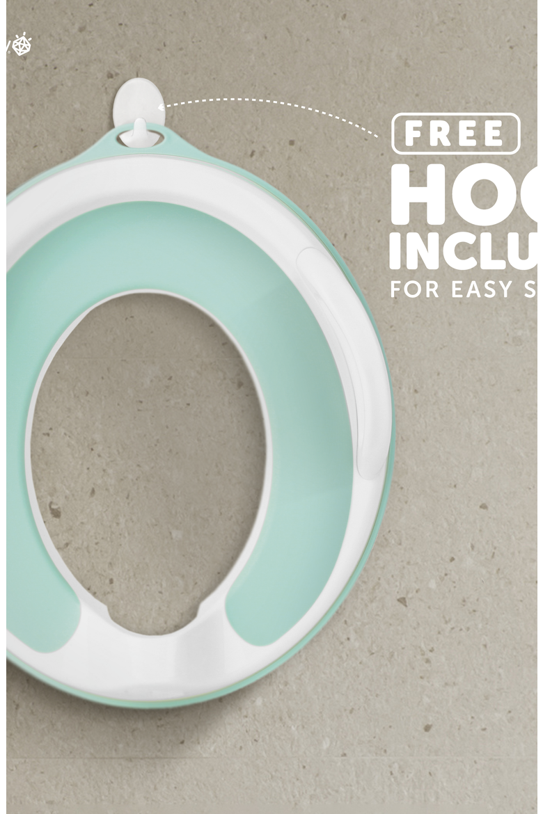Potty Training Seat with Handles Toilet Training Seat, Alternate, color, Aqua