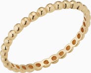 Oradina 14K Gold Have a Ball Stack Ring