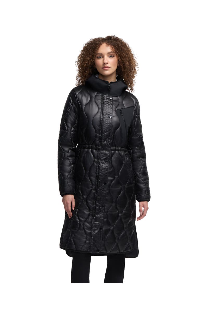 Pajar Sterling Onion Quilted Longline Anorak, Main, color, Black