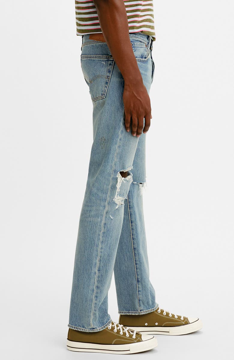 Levi's 501<sup>®</sup> Original Ripped Straight Leg Jeans, Alternate, color,
