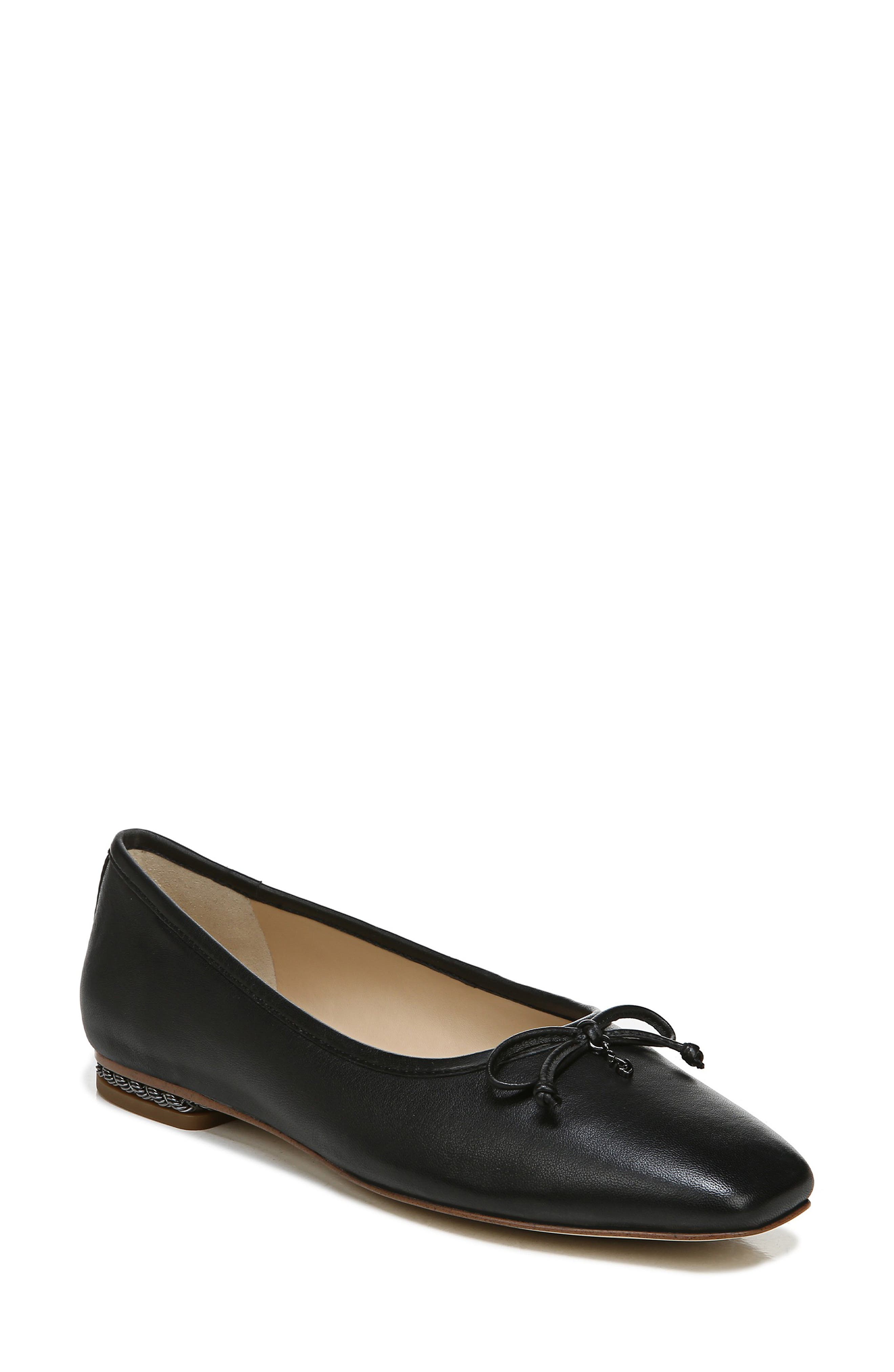 Marisol Ballet Flat, Main, color, BLACK LEATHER