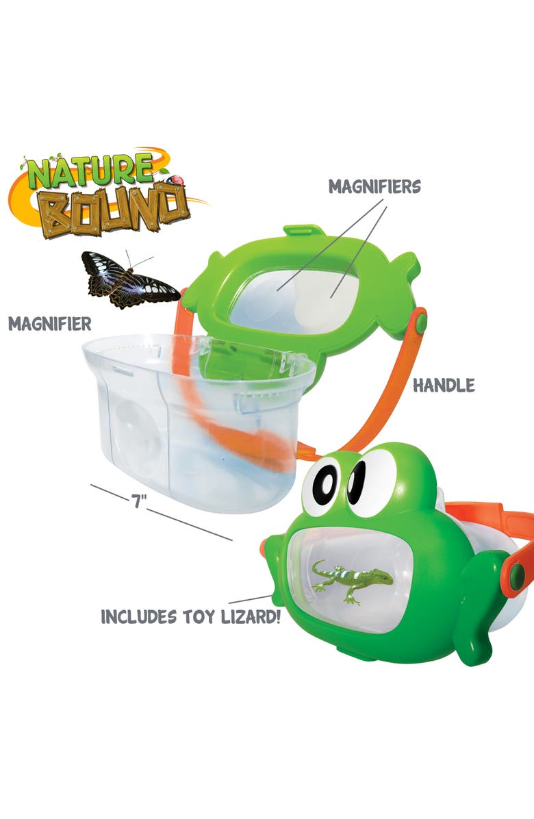 Nature Bound Critter Box, Frog Lid Insect Catcher with Magnified Windows Kids 3+, Alternate, color, Multicolored