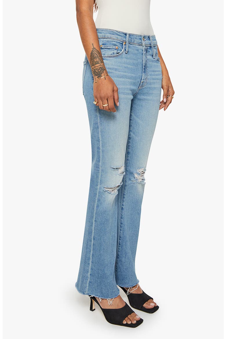 Ripped Flare Jeans, Alternate, color, CHAOS IS CALLING