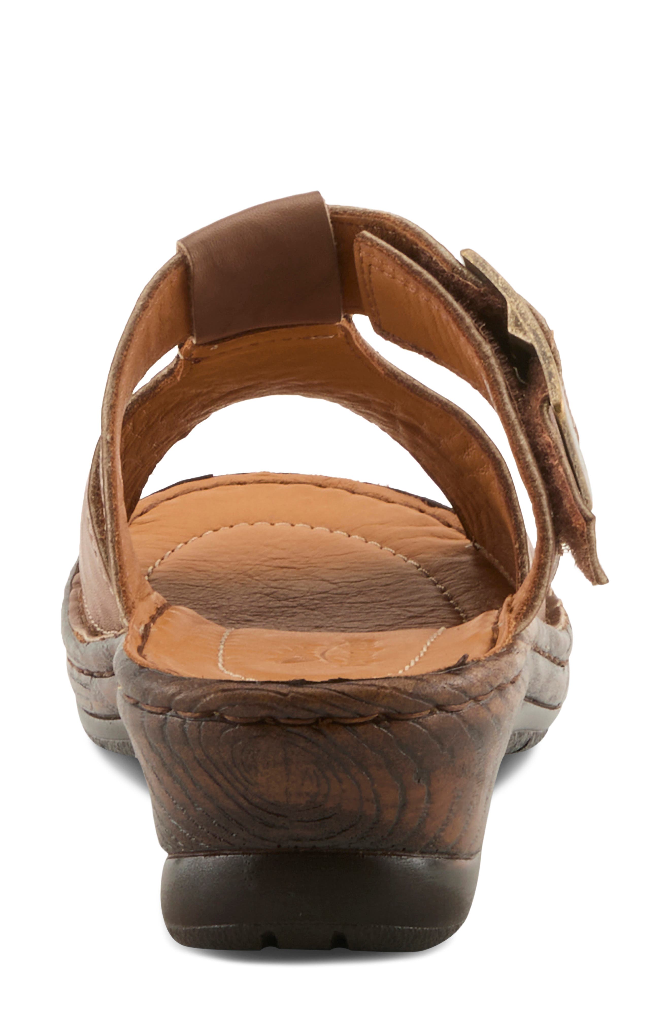 Saphique Block Heel Sandal, Alternate, color, BROWN