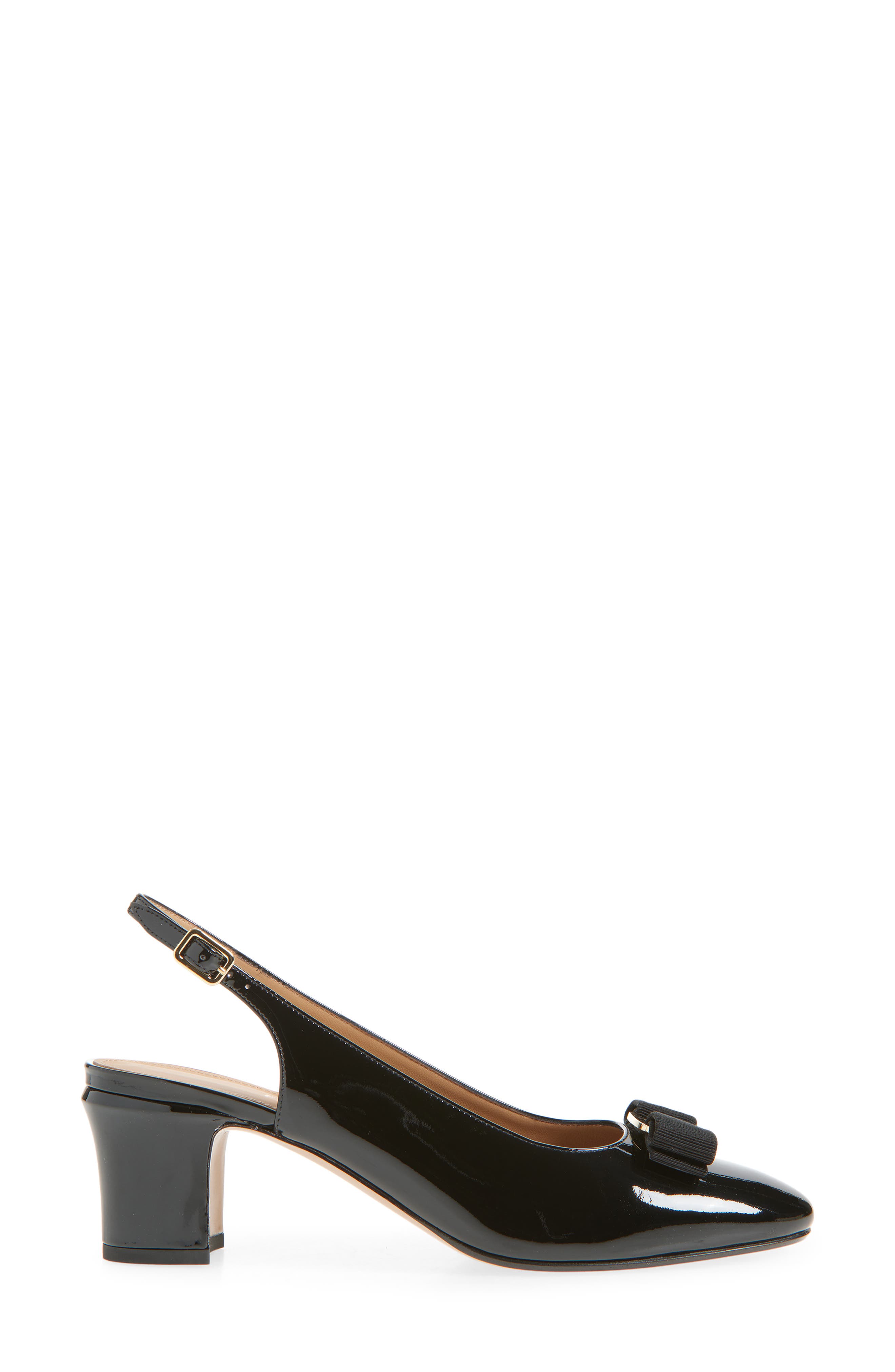 FERRAGAMO Vetty Slingback Pump, Alternate, color, Nero Biscotto
