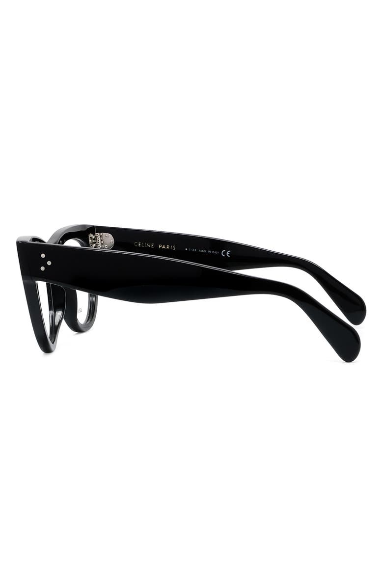 CELINE Bold 3 Dots 52mm Butterfly Reading Glasses, Alternate, color,