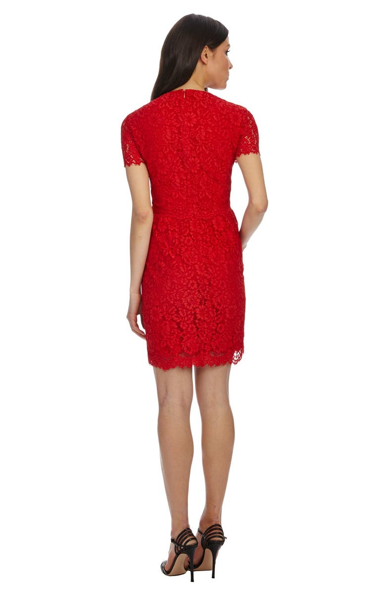 Donna Morgan Lace Fit & Flare Dress, Alternate, color,
