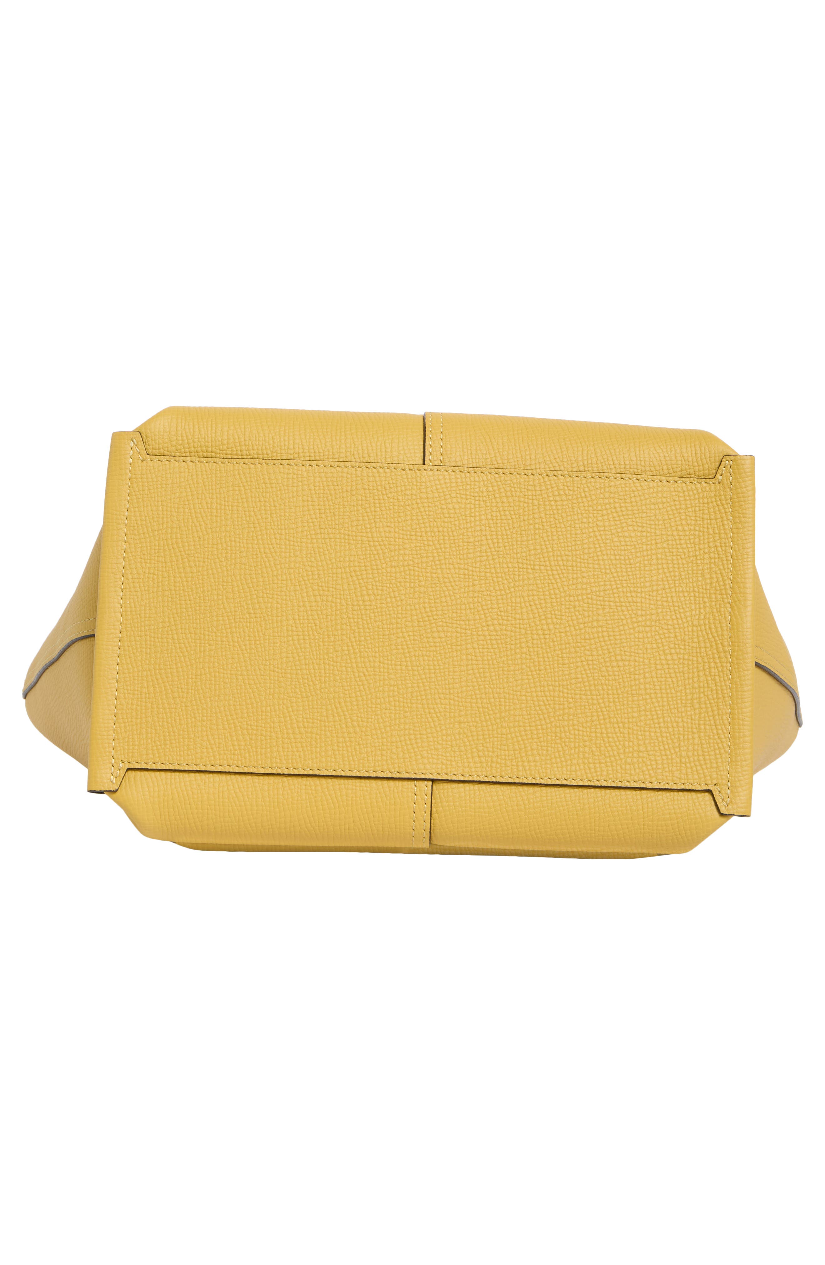 Longchamp Medium Leather Handbag, Alternate, color, Yellow