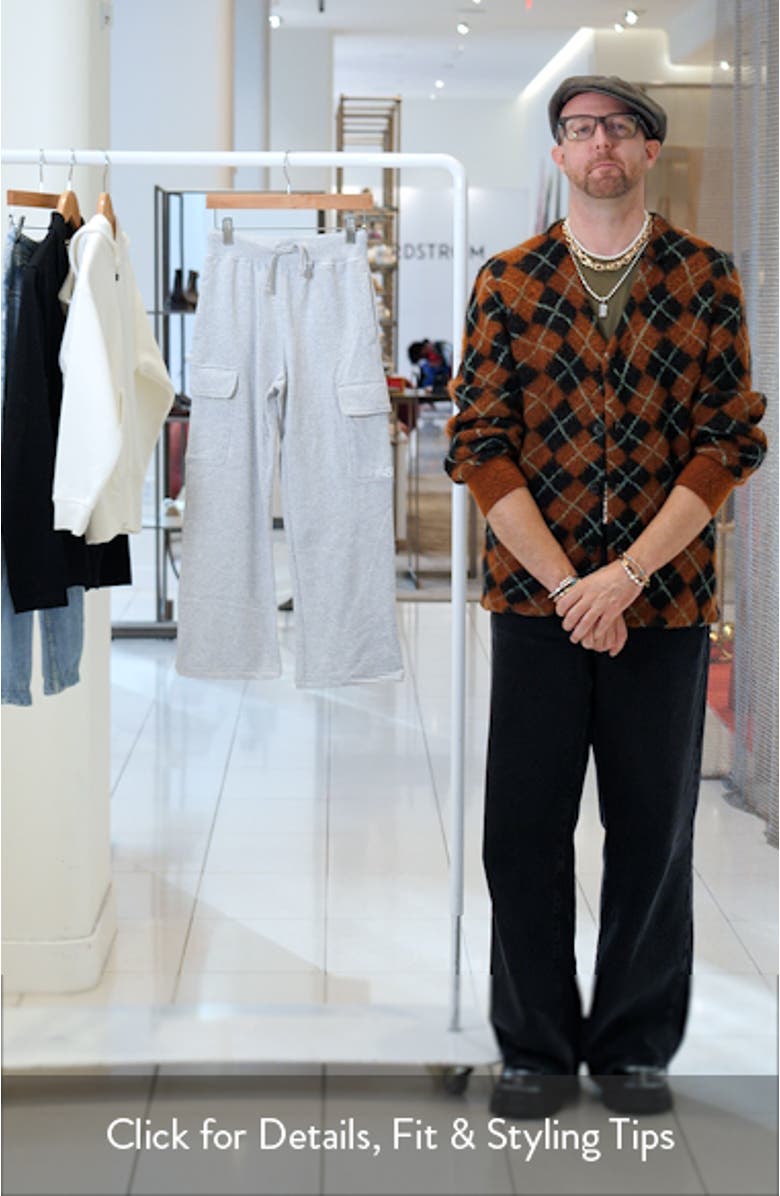 Kids' Fleece Wide Leg Cargo Pants, sales video thumbnail