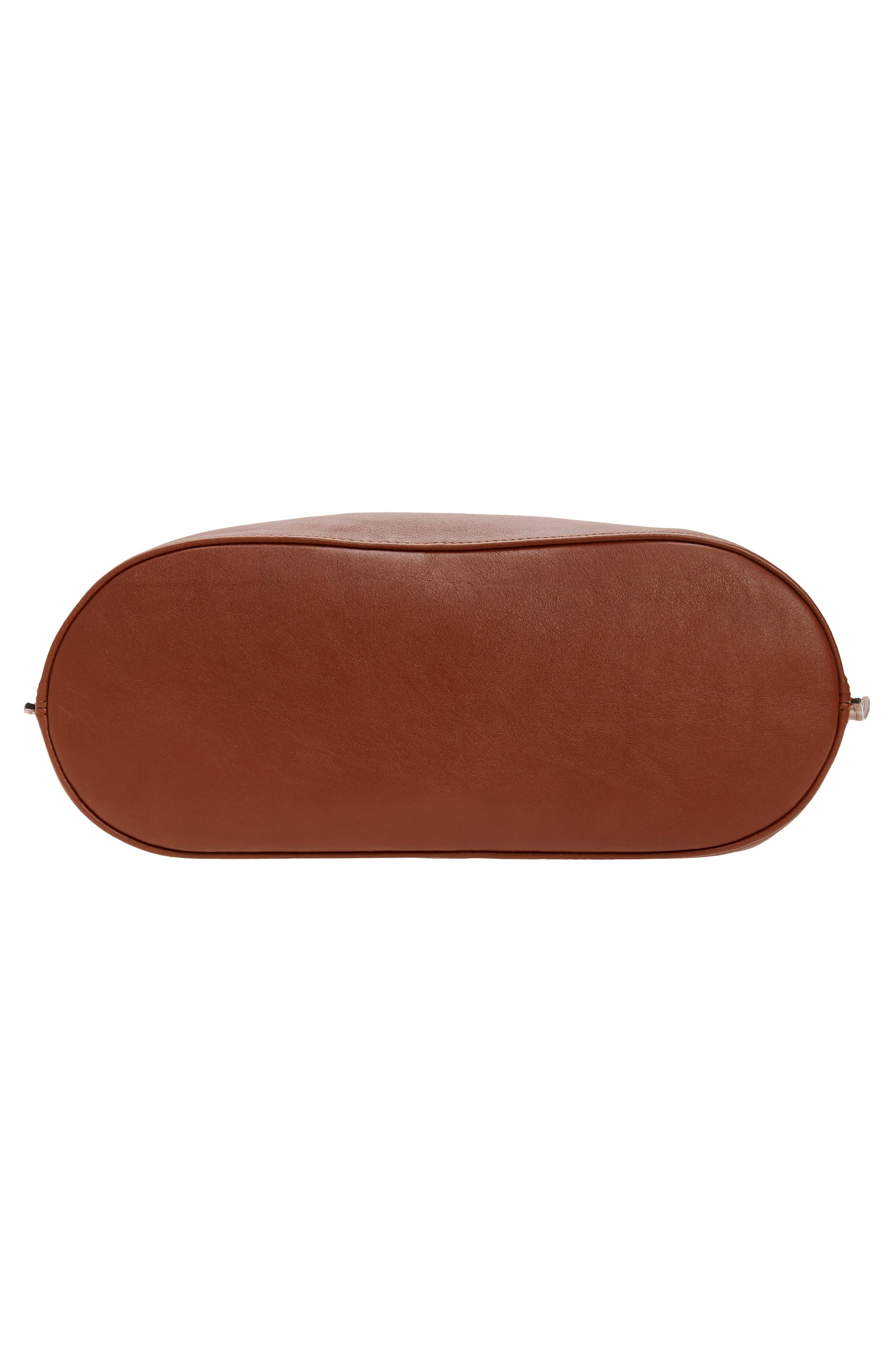Longchamp 3D Leather Hobo, Alternate, color, Cognac
