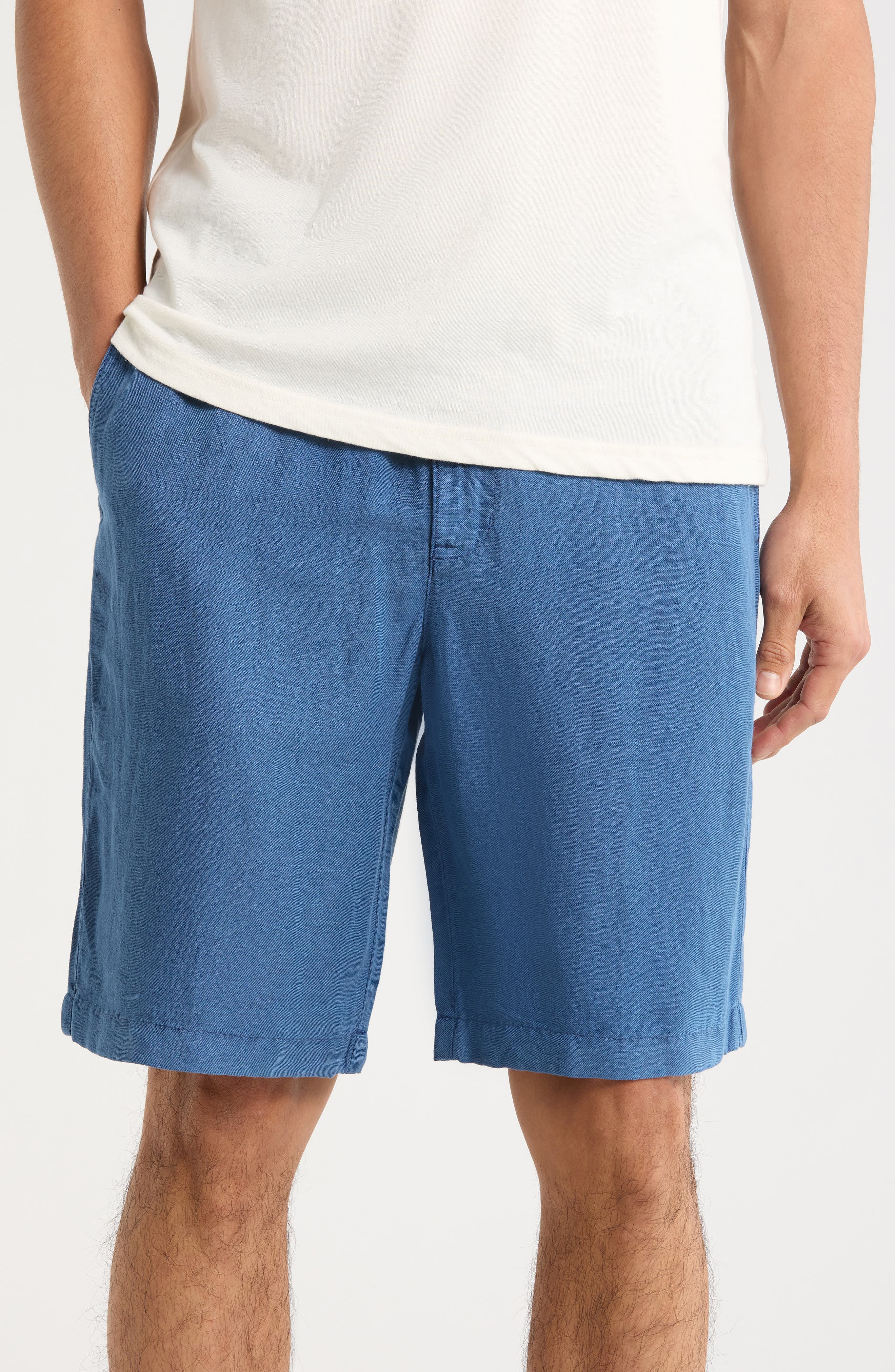 Tropical Beach Linen & Cotton Shorts - image 5