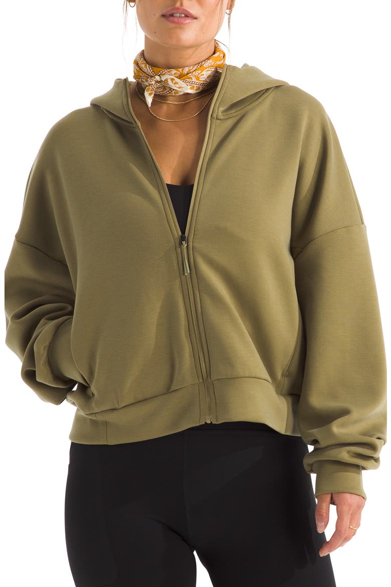 Jaida Full Zip Hooded Jacket, Main, color, CEDAR