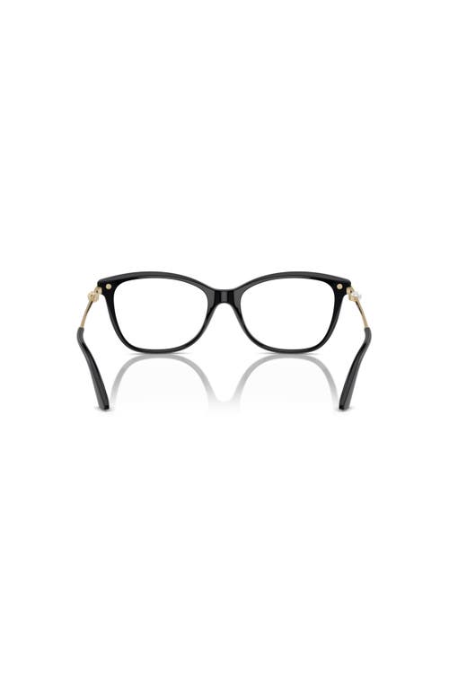 Jimmy Choo 54mm Rectangle Optical Glasses In Black