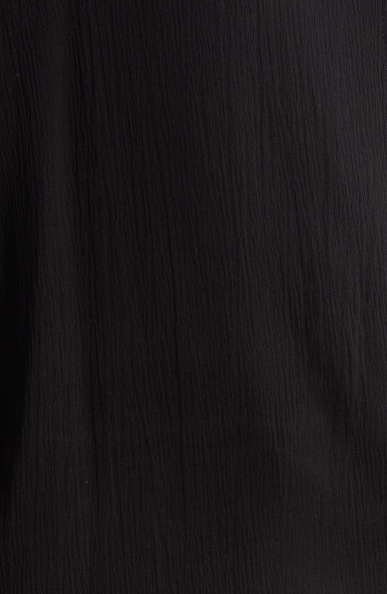 Eileen Fisher Sheer Mandarin Collar Silk Shirt, Alternate, color,