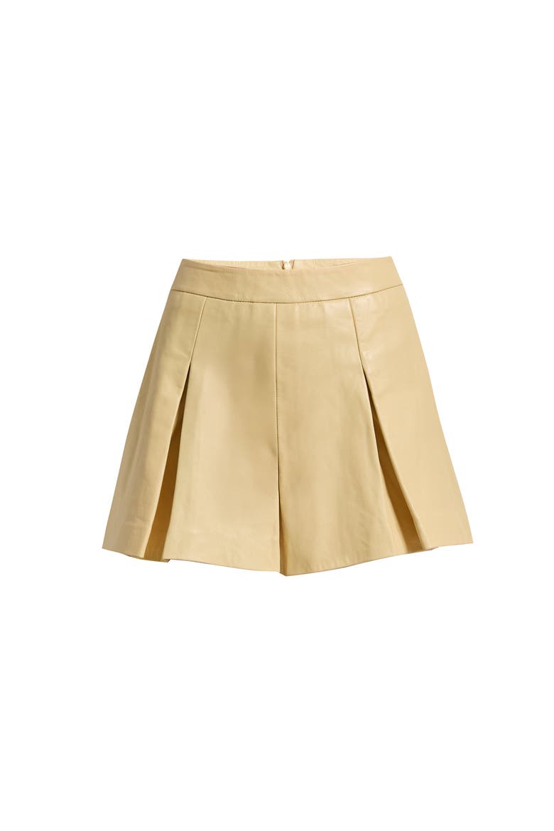 Willow Leather Skorts, Alternate, color, BUTTER
