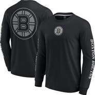 FANATICS Men's Fanatics Black Boston Bruins Elements Strive Long Sleeve T-Shirt
